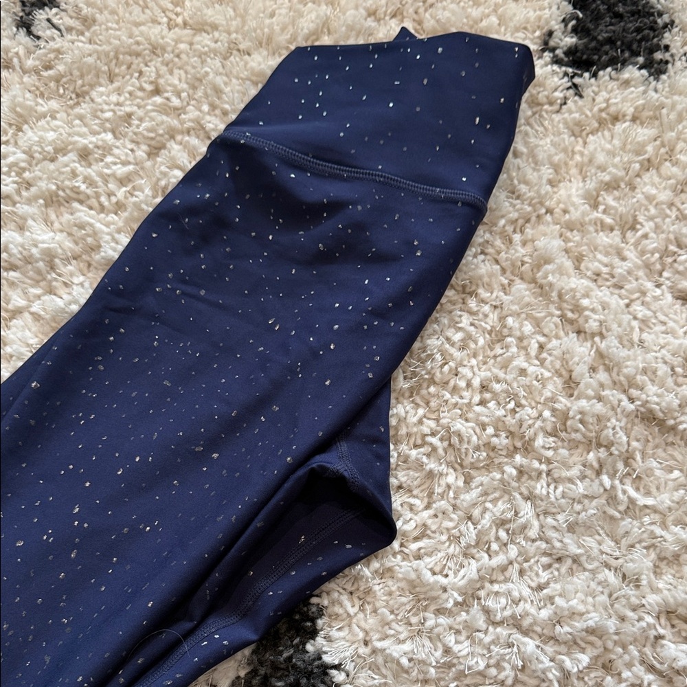 Navy Sparkle Leggings peloton - Picture 4 of 5